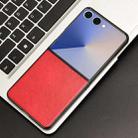 For Samsung Galaxy Z Flip7 5G Litchi Texture Back Cover Phone Case(Red) - 2