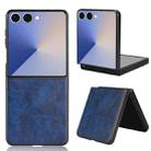 For Samsung Galaxy Z Flip7 5G Litchi Texture Back Cover Phone Case(Blue) - 1