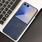 For Samsung Galaxy Z Flip7 5G Litchi Texture Back Cover Phone Case(Blue) - 2