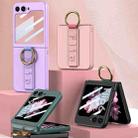 For Samsung Galaxy Z Flip6 GKK Integrated Ultrathin Shockproof Phone Case with Ring Wrist Strap(Pink) - 2