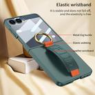 For Samsung Galaxy Z Flip7 5G GKK Integrated Ultrathin Shockproof Phone Case with Ring Wrist Strap(Black) - 3