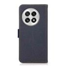 For OnePlus 13 KHAZNEH Side-Magnetic Litchi Genuine Leather RFID Phone Case(Blue) - 3