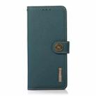 For Motorola Moto G64 5G KHAZNEH Custer Genuine Leather RFID Phone Case(Green) - 2