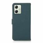 For Motorola Moto G64 5G KHAZNEH Custer Genuine Leather RFID Phone Case(Green) - 3