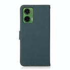 For Motorola Moto G35 KHAZNEH Custer Genuine Leather RFID Phone Case(Green) - 3
