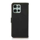 For Motorola Moto G75 5G KHAZNEH Custer Genuine Leather RFID Phone Case(Black) - 3