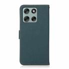 For Motorola Moto G56 5G KHAZNEH Custer Genuine Leather RFID Phone Case(Green) - 3