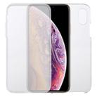 For iPhone XS & X PC+TPU Ultra-Thin Double-Sided All-Inclusive Transparent Case - 1