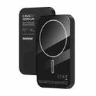 MOMAX Q.MAG X Portable Metal Magnetic Wireless Power Bank, Capacity:10000mAh(Black) - 1