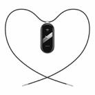 For Xiaomi Mi Band 8 / 9 / 9 NFC Mijobs Stainless Steel Buckle Wax Rope Necklace(Black+Silver) - 1