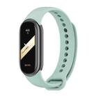 For Xiaomi Mi Band 8 Mijobs Solid Color Silicone Watch Band(Aqua) - 1