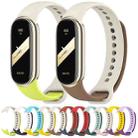 For Xiaomi Mi Band 8 Mijobs Dual Color Silicone Watch Band(Yellow+Grey) - 4