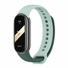 For Xiaomi Mi Band 8 Mijobs Dual Color Silicone Watch Band(Crow Blue+Aqua) - 1