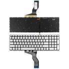 For HP 15-AB / 15-AK US Version Laptop Backlight Keyboard(Silver) - 1