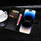 For Xiaomi Poco X6 Pro 5G idewei Crocodile Texture Leather Phone Case(Black) - 2