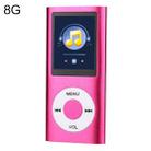 1.8 inch TFT Screen Metal MP4 Player With 8G TF Card+Earphone+Cable(Rose Red) - 1