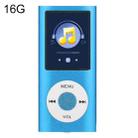 1.8 inch TFT Screen Metal MP4 Player With 16G TF Card+Earphone+Cable(Blue) - 1