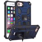 For iPhone 6 Shockproof TPU + PC Magnetic Protective Case with Holder(Blue) - 1