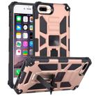 For iPhone 6 Plus Shockproof TPU + PC Magnetic Protective Case with Holder(Rose Gold) - 1