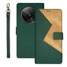 For Xiaomi Redmi A3 4G idewei Two-color Splicing Leather Phone Case(Green) - 1