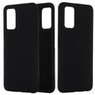 For Samsung Galaxy Note20 5G Pure Color Liquid Silicone Shockproof Full Coverage Case(Black) - 1