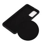 For Samsung Galaxy Note20 5G Pure Color Liquid Silicone Shockproof Full Coverage Case(Black) - 3