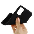 For Samsung Galaxy Note20 5G Pure Color Liquid Silicone Shockproof Full Coverage Case(Black) - 4