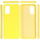 For Samsung Galaxy Note20 5G Pure Color Liquid Silicone Shockproof Full Coverage Case(Yellow) - 5