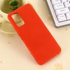 For Samsung Galaxy Note20 5G Pure Color Liquid Silicone Shockproof Full Coverage Case(Red) - 2