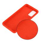 For Samsung Galaxy Note20 5G Pure Color Liquid Silicone Shockproof Full Coverage Case(Red) - 3