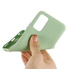 For Samsung Galaxy Note20 5G Pure Color Liquid Silicone Shockproof Full Coverage Case(Green) - 4