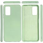 For Samsung Galaxy Note20 5G Pure Color Liquid Silicone Shockproof Full Coverage Case(Green) - 5