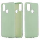 For Huawei P smart 2020 Pure Color Liquid Silicone Shockproof Full Coverage Case(Green) - 1