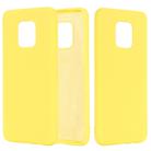 For Xiaomi Redmi 10X 5G / 10X Pro 5G Pure Color Liquid Silicone Shockproof Full Coverage Case(Yellow) - 1