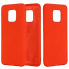 For Xiaomi Redmi 10X 5G / 10X Pro 5G Pure Color Liquid Silicone Shockproof Full Coverage Case(Red) - 1