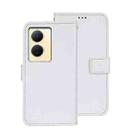 For vivo Y78 5G Global idewei Crazy Horse Texture Leather Phone Case(White) - 1