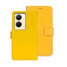 For vivo V29 Lite 5G idewei Crazy Horse Texture Leather Phone Case(Yellow) - 1