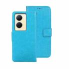 For vivo V29 Lite 5G idewei Crazy Horse Texture Leather Phone Case(Sky Blue) - 1