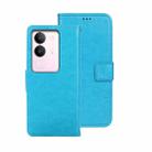 For vivo V29 5G Global idewei Crazy Horse Texture Leather Phone Case(Sky Blue) - 1