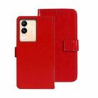 For vivo V29e 5G Taiwan idewei Crazy Horse Texture Leather Phone Case(Red) - 1