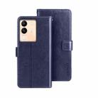 For vivo V29e 5G Taiwan idewei Crazy Horse Texture Leather Phone Case(Blue) - 1