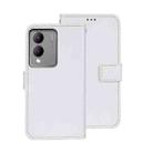 For vivo Y17s 4G Global idewei Crazy Horse Texture Leather Phone Case(White) - 1