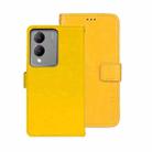 For vivo Y17s 4G Global idewei Crazy Horse Texture Leather Phone Case(Yellow) - 1