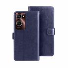 For vivo Y28s 5G idewei Crazy Horse Texture Leather Phone Case(Blue) - 1