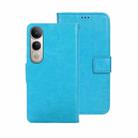 For vivo V50 Lite 5G / 4G idewei Crazy Horse Texture Leather Phone Case(Sky Blue) - 1