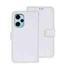 For Xiaomi Poco F5 5G idewei Crazy Horse Texture Leather Phone Case(White) - 1