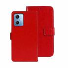 For Xiaomi Redmi Note 12 4G Global idewei Crazy Horse Texture Leather Phone Case(Red) - 1