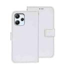 For Xiaomi Redmi 12 4G idewei Crazy Horse Texture Leather Phone Case(White) - 1