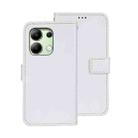 For Xiaomi Redmi Note 13 4G Global idewei Crazy Horse Texture Leather Phone Case(White) - 1