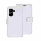 For Xiaomi Redmi 13C idewei Crazy Horse Texture Leather Phone Case(White) - 1